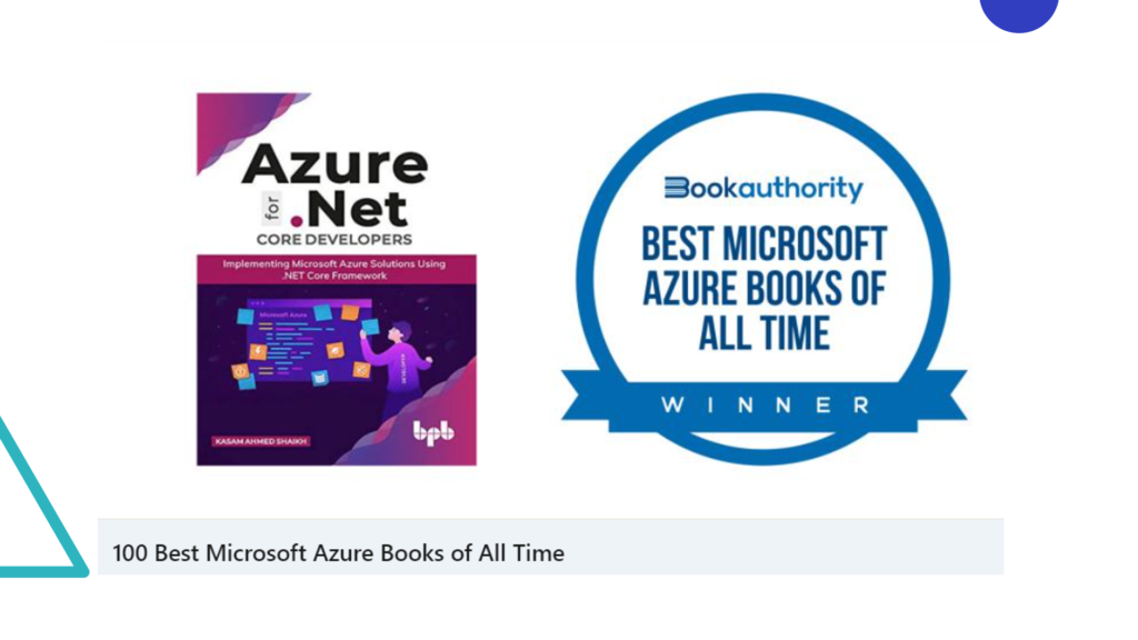 My Book ? – Azure for .NET Core Developers made it to the Best Microsoft Azure Books of All Time ?‍?