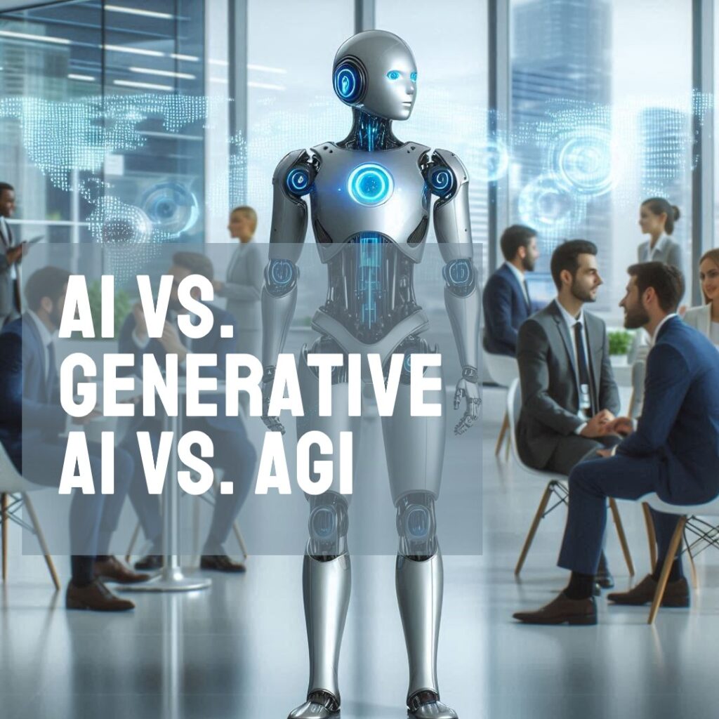 🤖 AI vs. 🎨 Generative AI vs. 🧠 AGI: Understanding the Key Differences